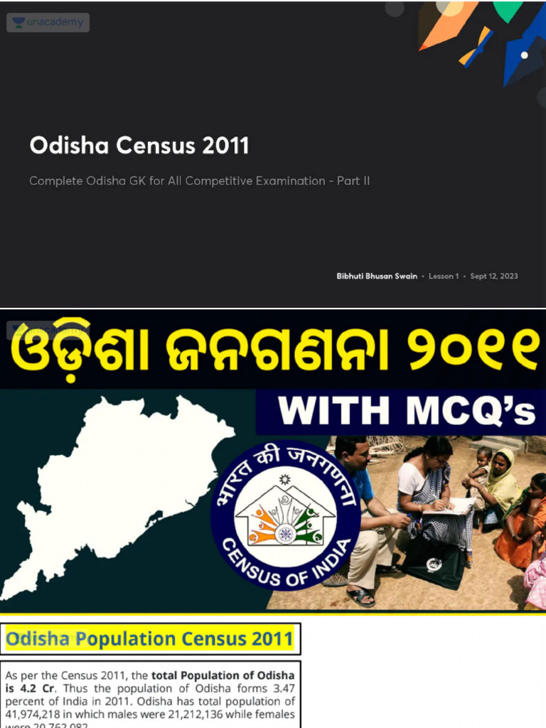 Odisha Census 2011 No Anno | PDF