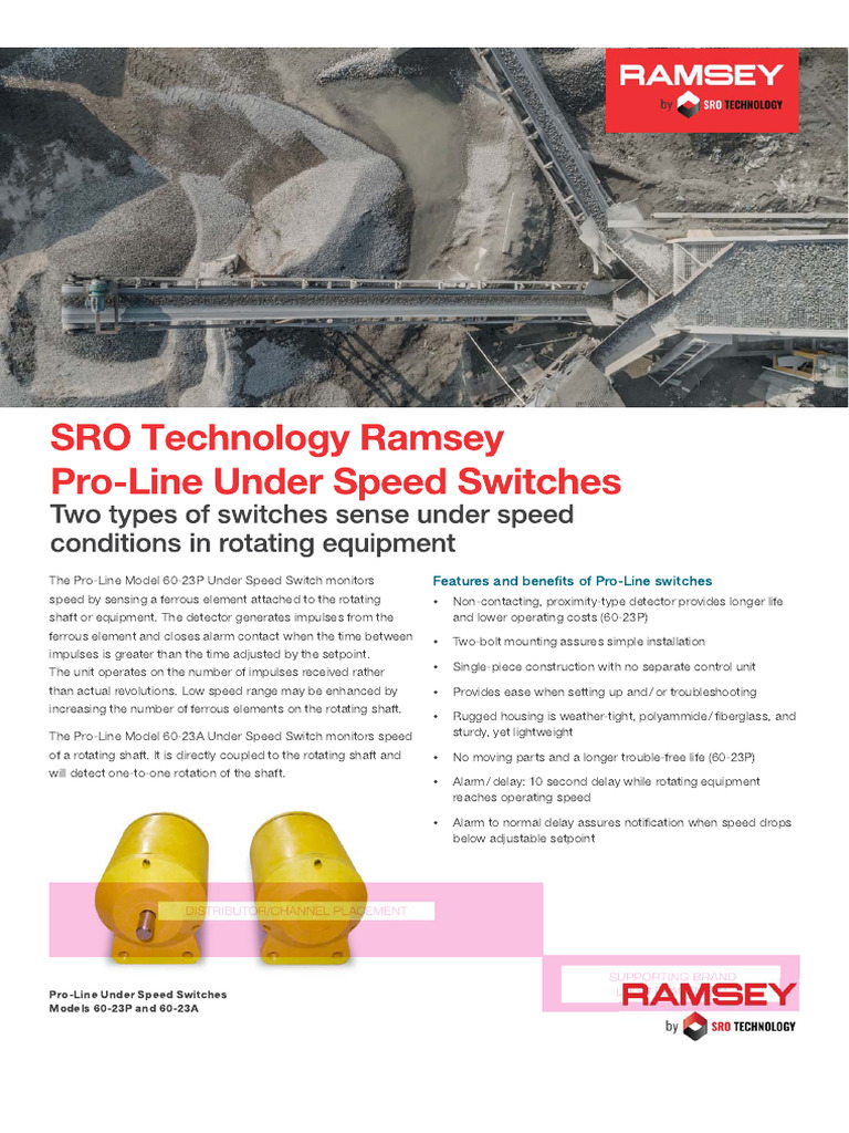 Thermo Scientific Pro-Line Under Speed Switches | PDF