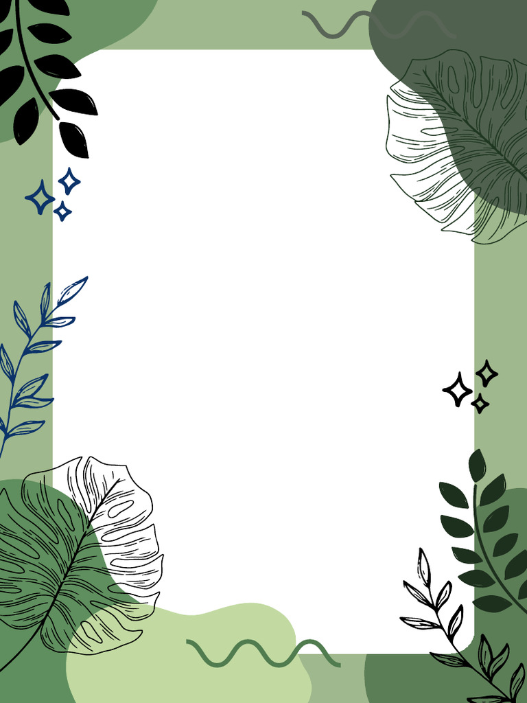 Blue Simple Aesthetic Page Border A4 Document | PDF
