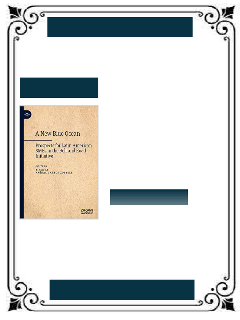 A New Blue Ocean Prospects for Latin American SMEs in the Belt and Road ...