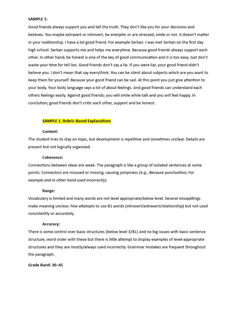 Writing Analysis-Answer Key | PDF | Extraversion And Introversion ...