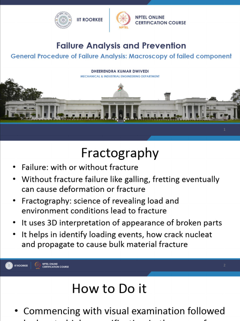 Failure Analysis Techniques and Fractography | PDF | Fracture | Fatigue ...