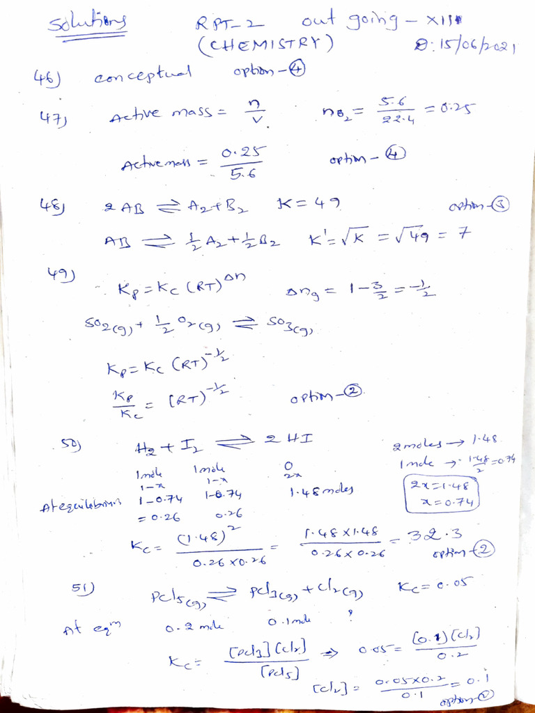 Outgoing XII RPT 2 Solutions (1) | PDF