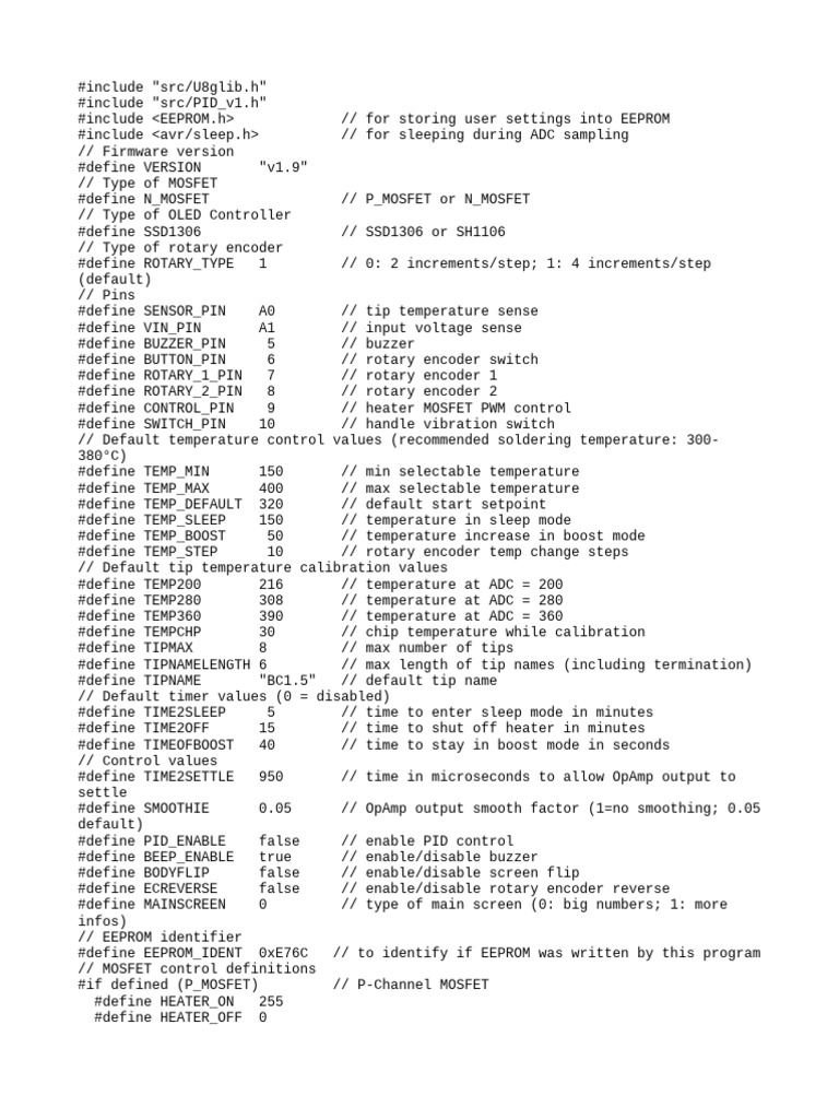 Arduino PID Temperature Control Code | PDF | Analog To Digital ...