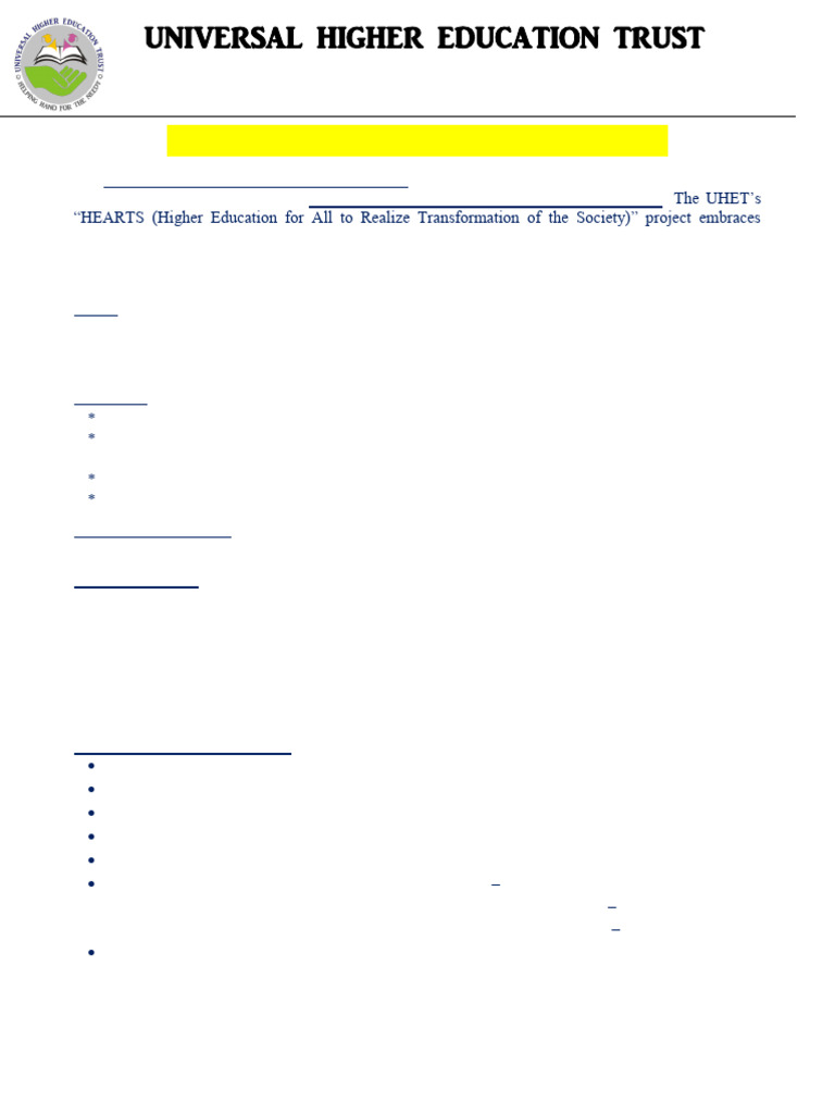 Brief Note About UHET, VIT Campus (10.11.2025) | PDF