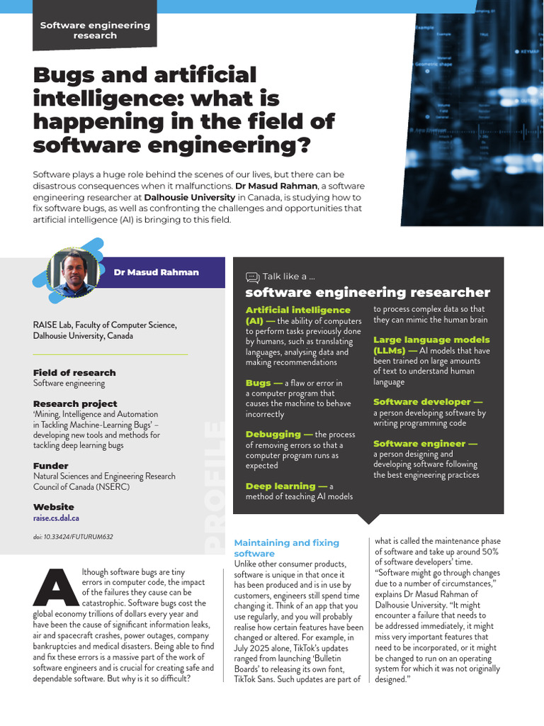 Masud Rahman Article | PDF | Software Bug | Artificial Intelligence