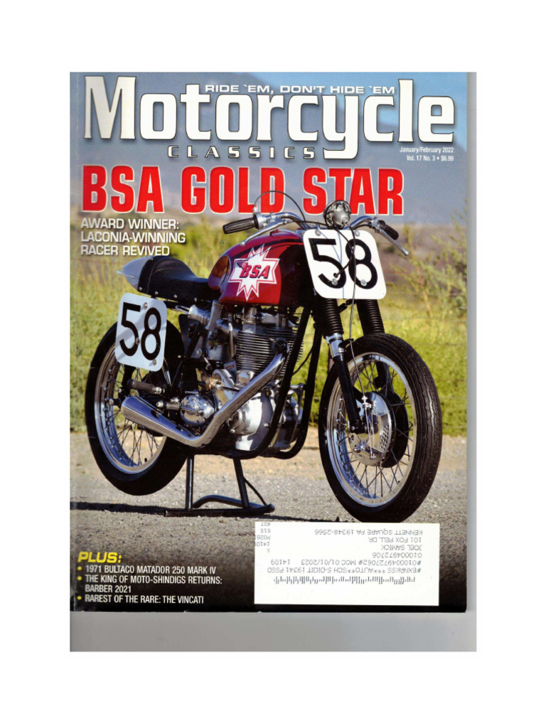 Motorcycle Classics W 3 Article | PDF