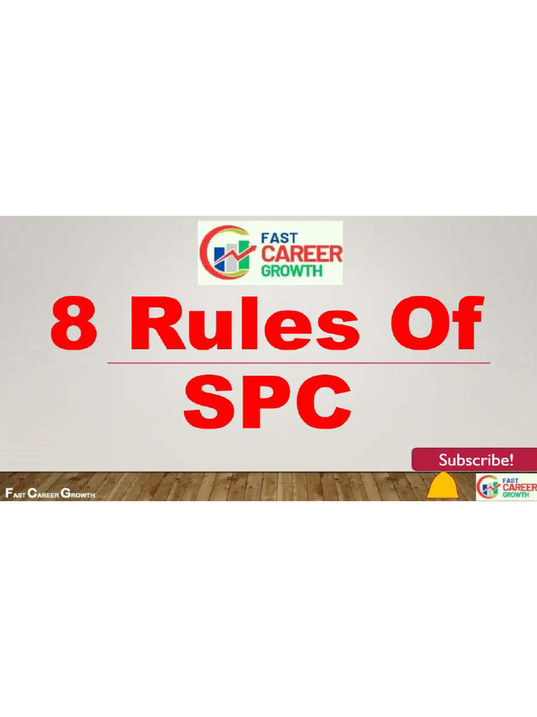 8 Rules of SP C (Slides) | PDF