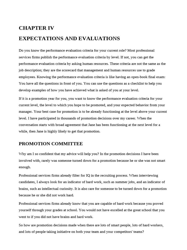Performance Evaluation Insights for Promotions | PDF | Performance ...