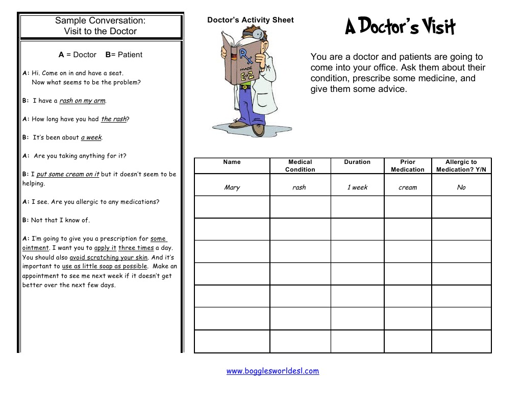 Doctor Activity | PDF | Self-Improvement