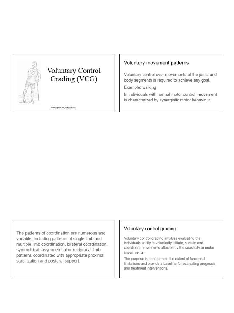 Understanding Voluntary Control Grading | PDF | Anatomical Terms Of ...