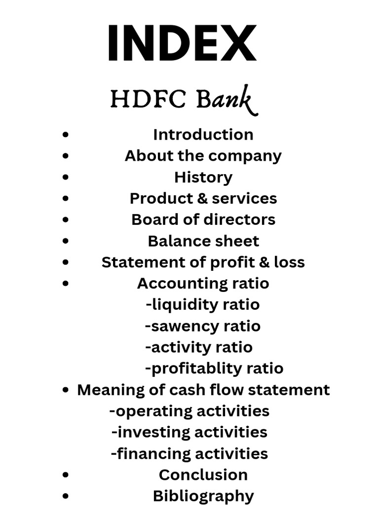 HDFC Bank: Overview & Financial Analysis | PDF