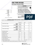 BC556 THRU BC559: Small Signal Transistors (PNP)