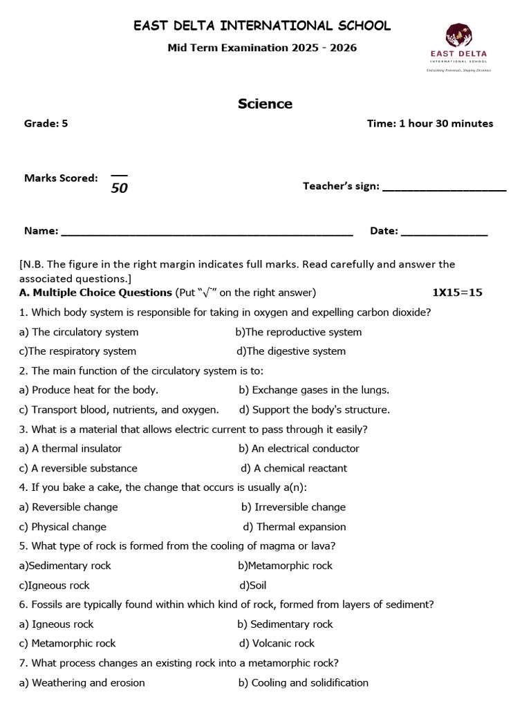 G5 Science | PDF | Rock (Geology) | Igneous Rock