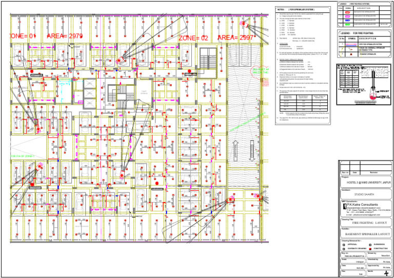 Basement Fire Fighting Layout Plan | PDF