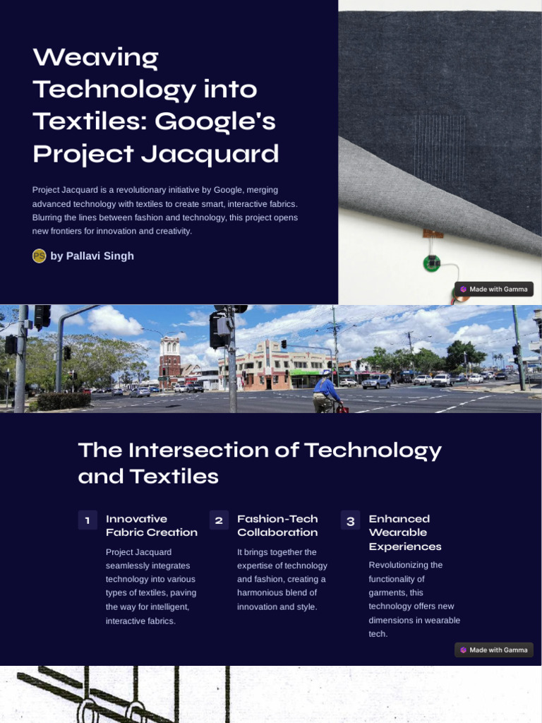 Weaving Technology Into Textiles Googles Project Jacquard | PDF ...