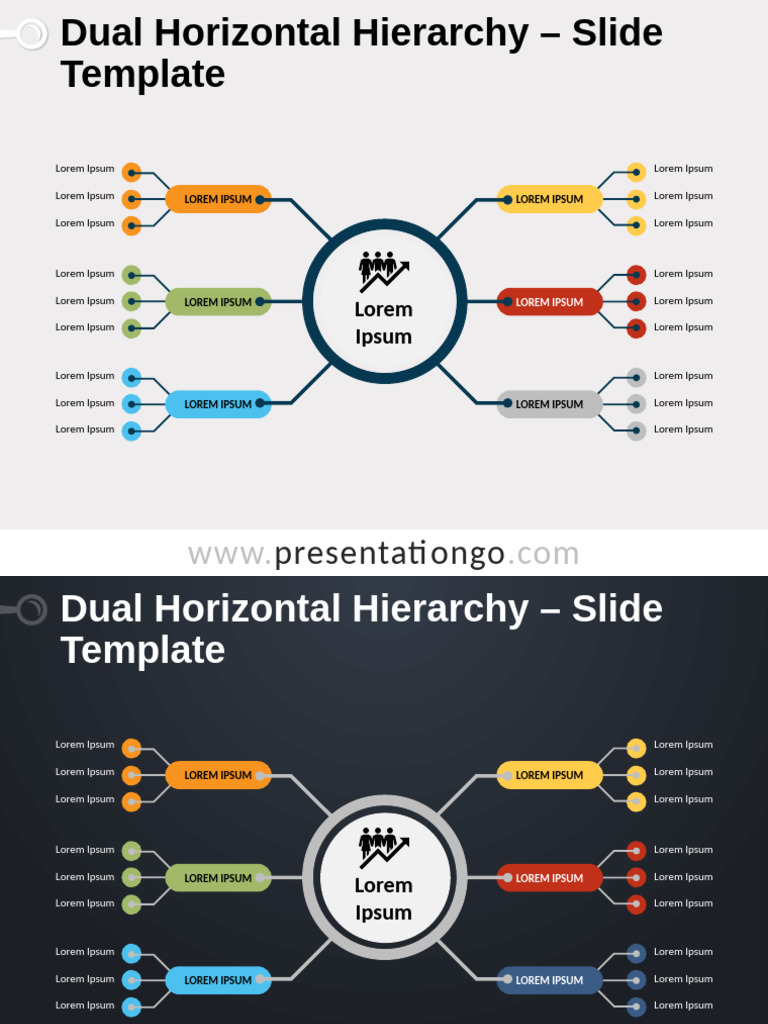 Dual Horizontal Hierarchy Template | PDF