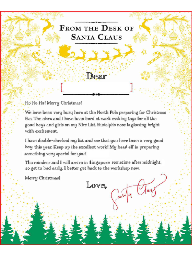 Santa Letter LRG | PDF
