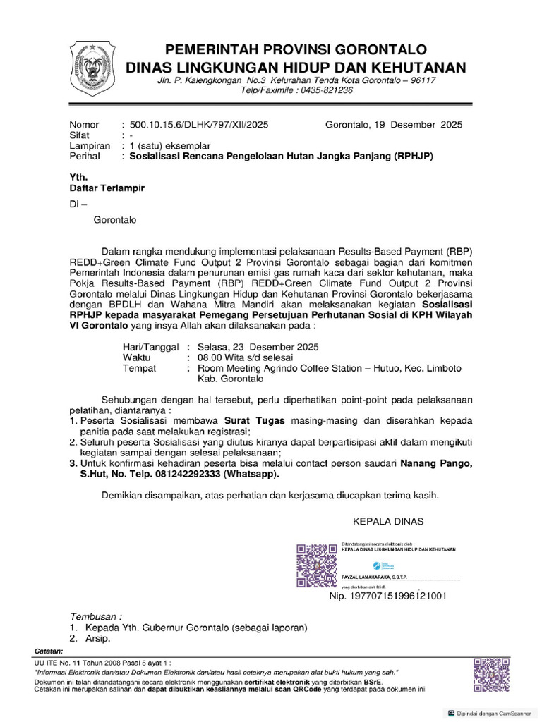 Undangan RPHJP - Ps | PDF