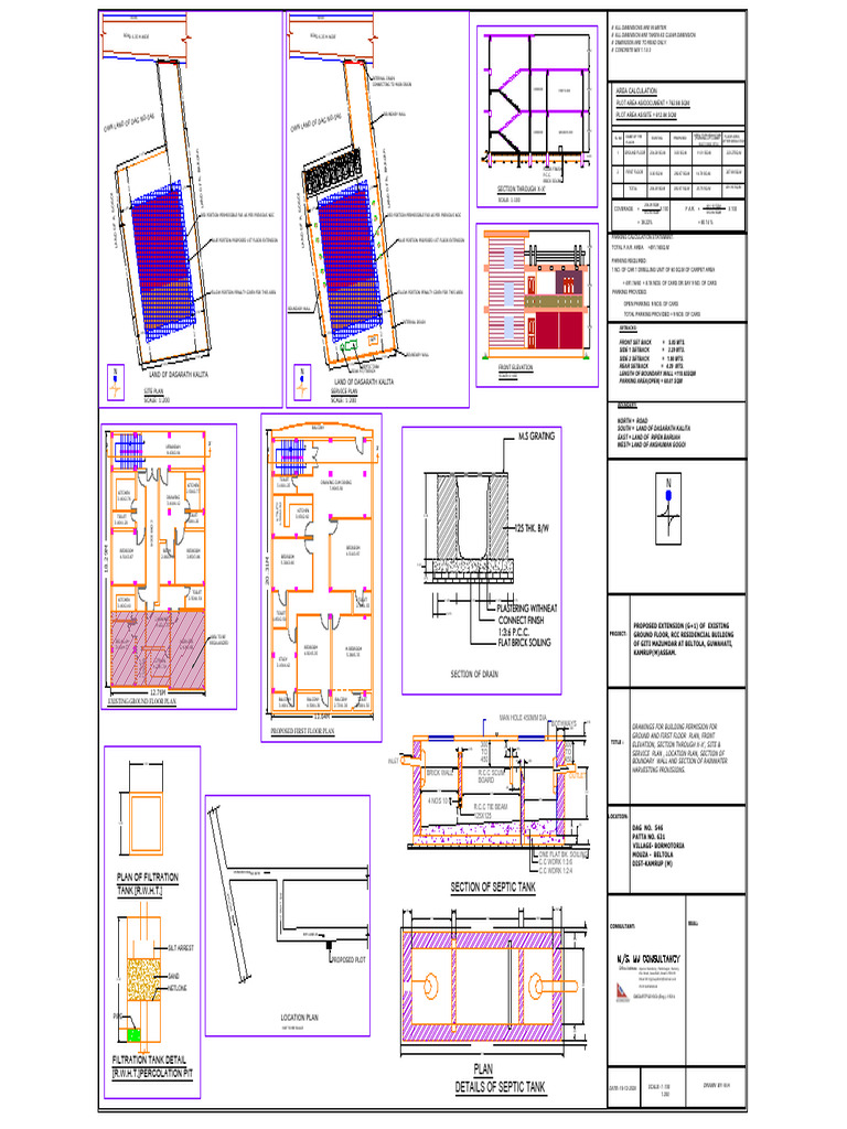 Ground Floor Plan & Building Details | PDF | Building Engineering ...