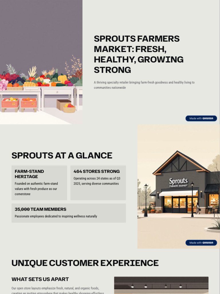 Sprouts Farmers Market: Fresh Growth & Wellness | PDF | Sustainability ...