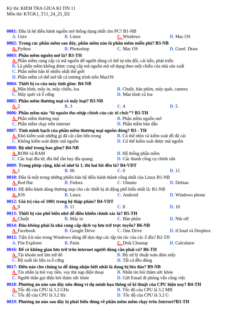 Ktgk 1 Th11 de Goc 2 | PDF