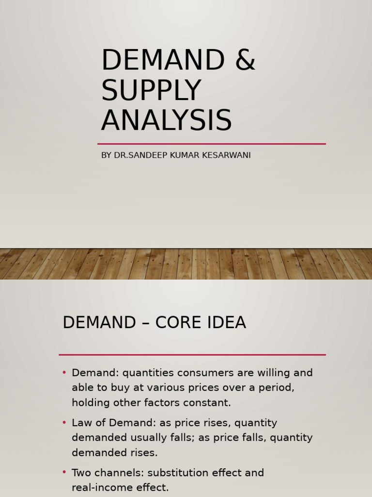 Demand and Supply Analysis Explained | PDF | Demand | Supply (Economics)
