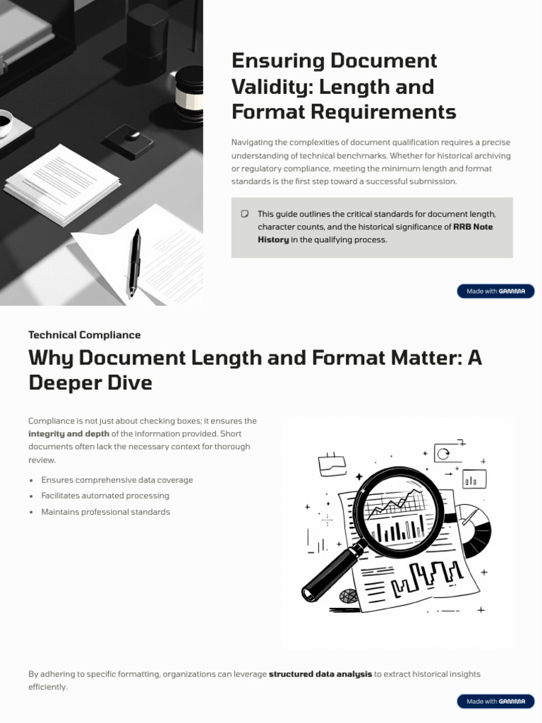 Document Length and Format Compliance Guide | PDF | Data | Computing