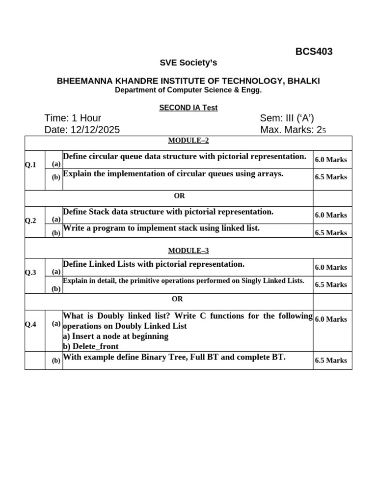 Bcs403 2ia Cs | PDF