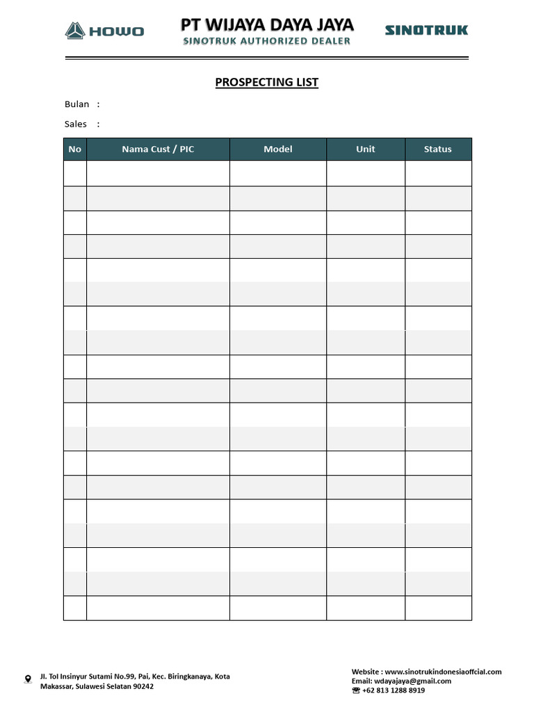 Prospecting List Sales | PDF