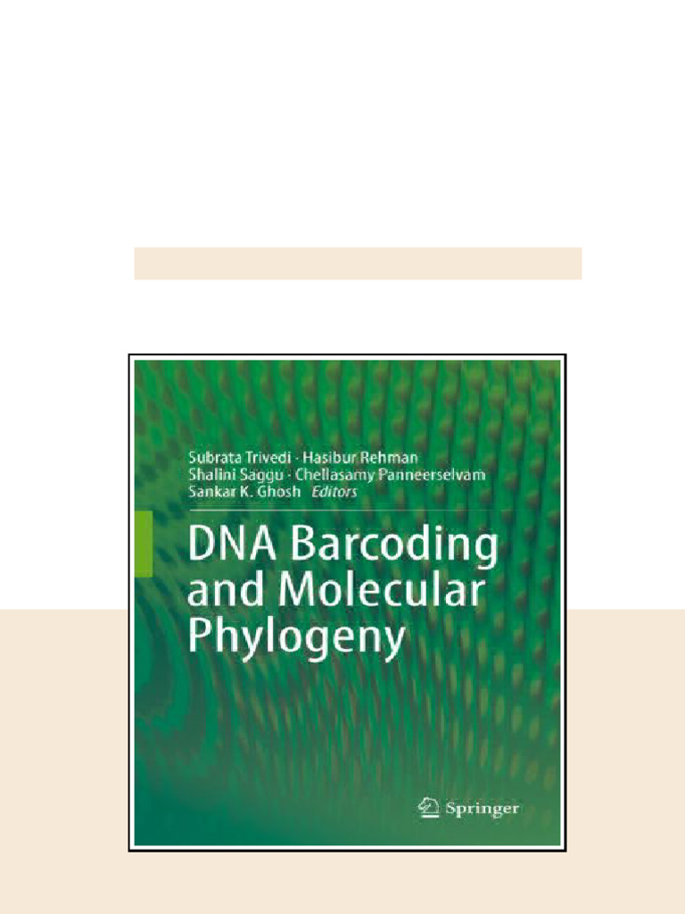 Dna Barcoding And Molecular Phylogeny 1st Ed Subrata Trivedi latest pdf ...