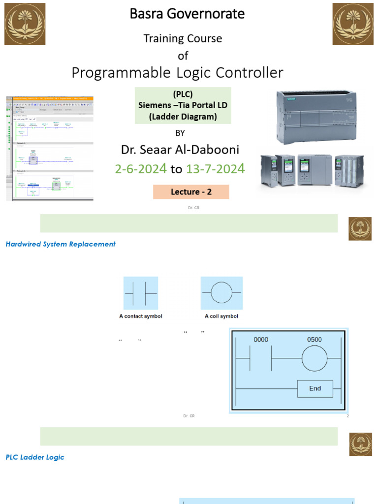 PLC Training Course Overview | PDF | Programmable Logic Controller ...