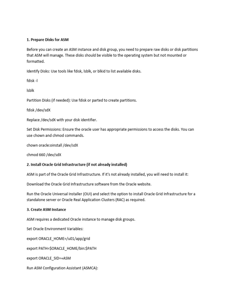 ASM Instance | PDF | Databases | Software Engineering
