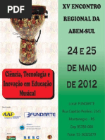 Anais XV Encontro Regional Da ABEM- SUL