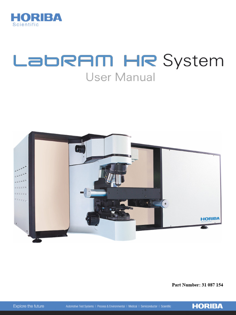 LabRAM HR User Manual Overview | PDF | Laser | Applied And ...