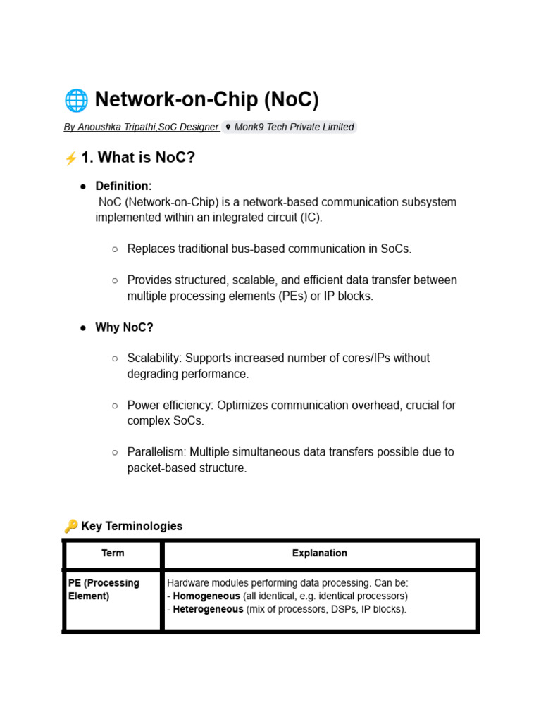 Network on Chip | PDF | Routing | System On A Chip