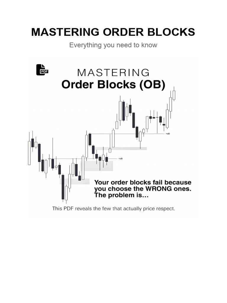 Understanding Order Blocks in Trading | PDF