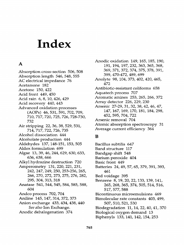 Comprehensive Index of Chemical Processes | PDF | Electrochemistry ...