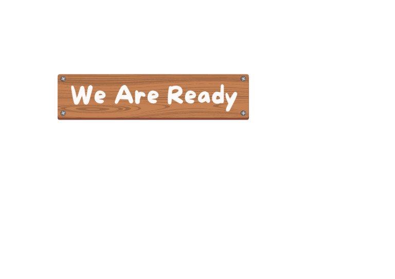 We Are Ready | PDF