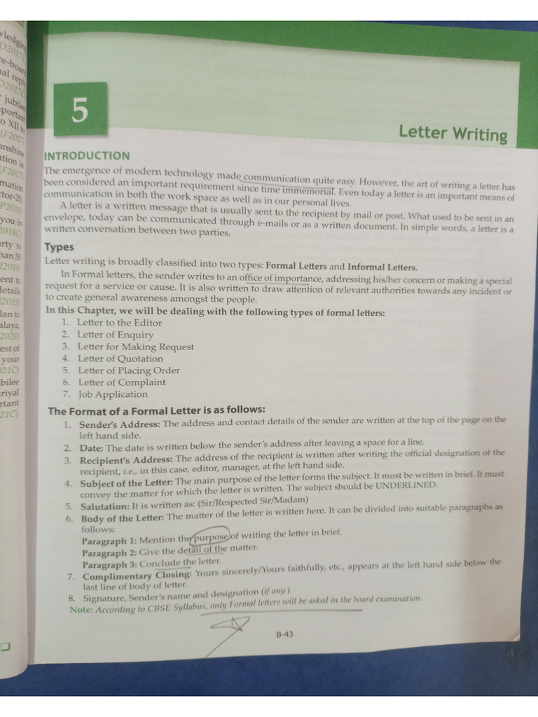 Letter Writing | PDF