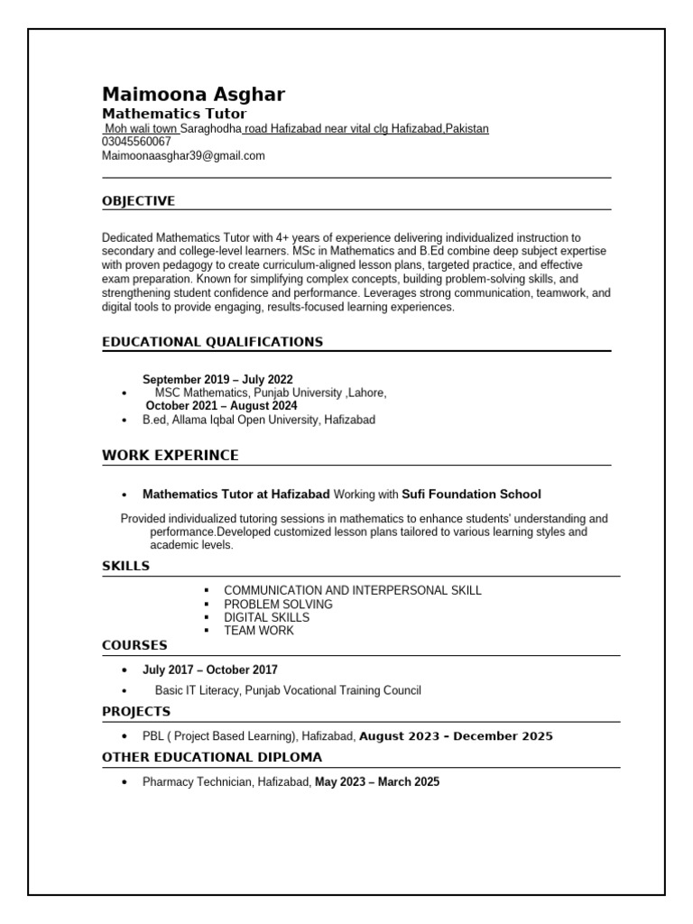 Computer Operator Resume CV Templates 20 | PDF