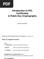 Introduction To PKI, Certificates & Public Key Cryptography: Erwan Lemonnier