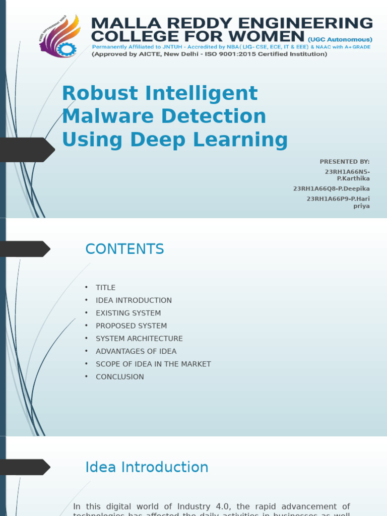 Deep Learning for Malware Detection | PDF | Malware | Deep Learning