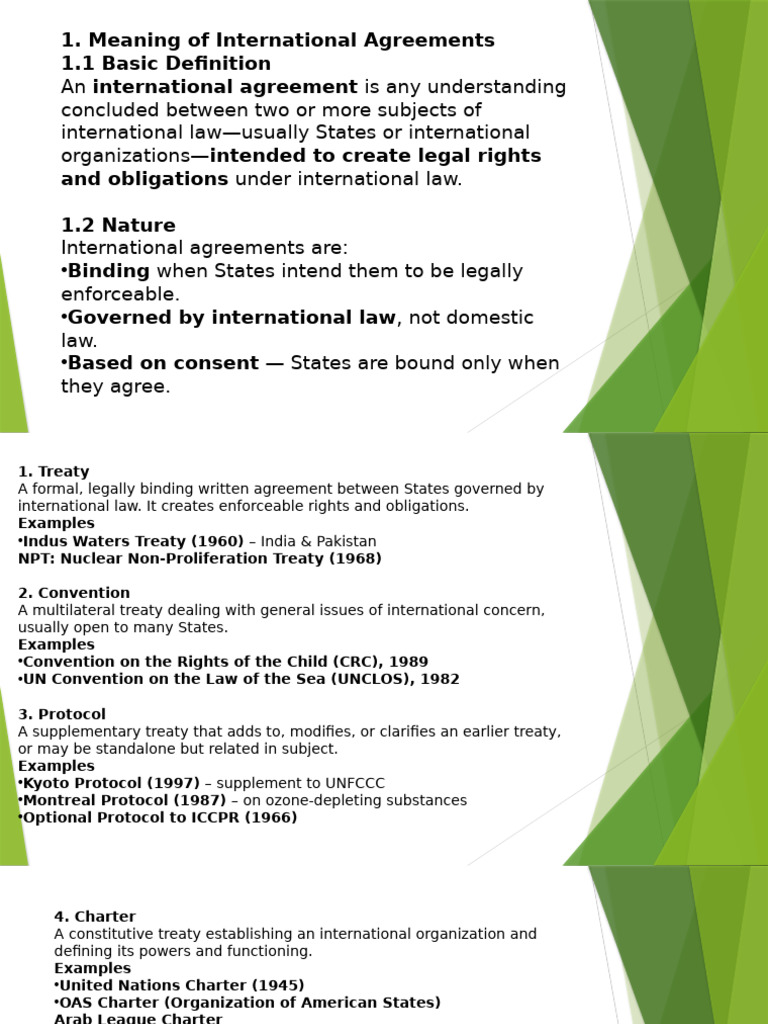 Understanding International Agreements | PDF | Treaty | International Law