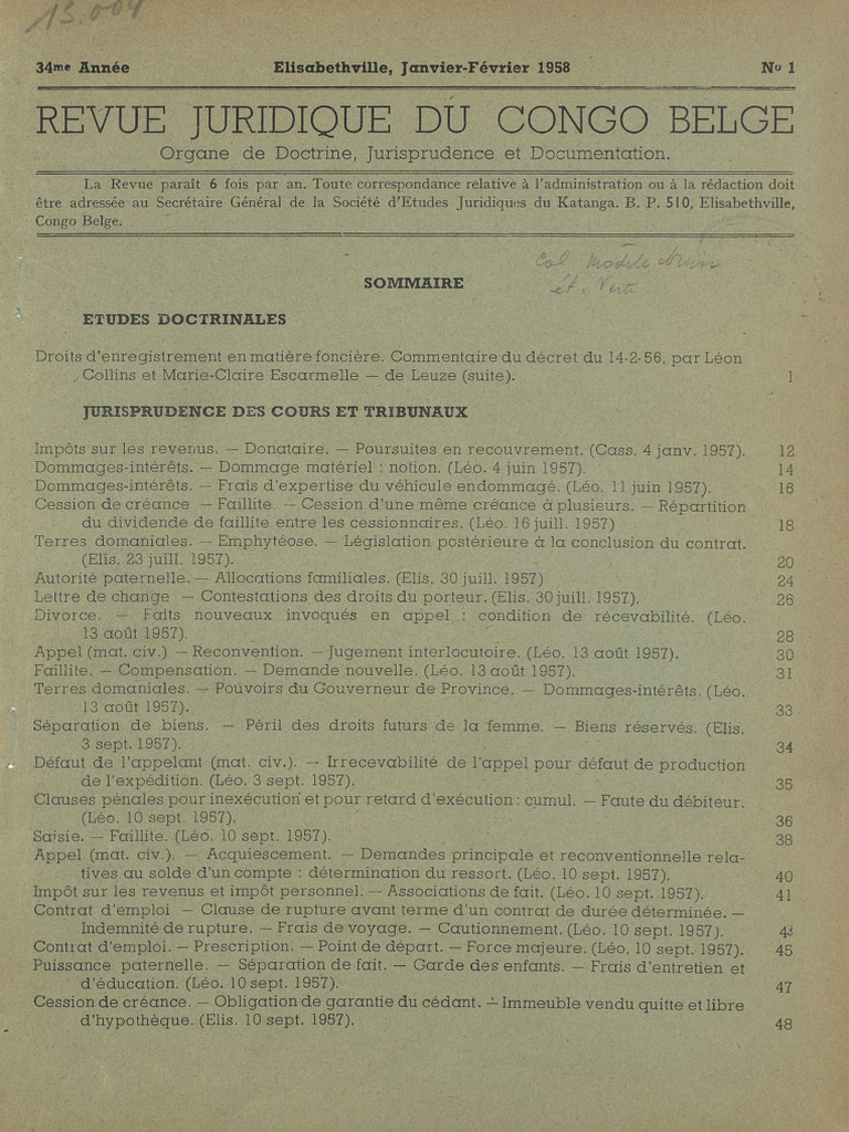 RJCB 1958 | PDF
