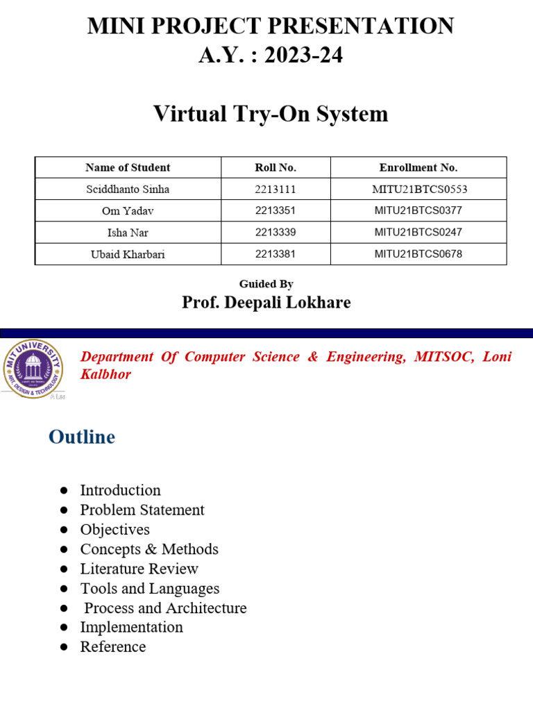Virtual Try-On System | PDF | Augmented Reality | Virtual Reality