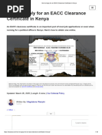 EACC Clearance Application Guide | PDF | Government And Personhood ...