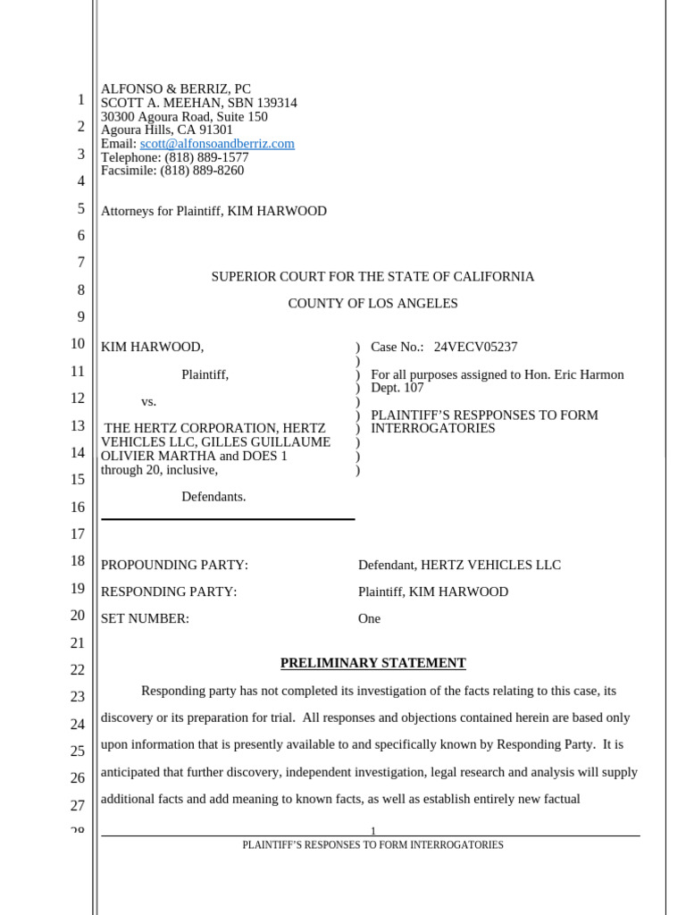 P Responses to F-Rogs | PDF | Discovery (Law) | Interrogatories