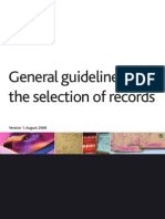 General Guidelines for the Selection of Records in UK