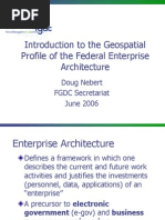 Introduction To The Geospatial Profile of The Federal Enterprise Architecture